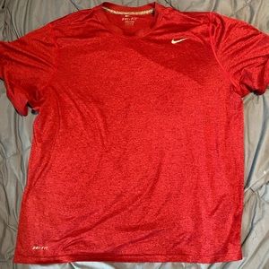 Mens Nike Pro Dri-Fit T-Shirt Burgundy Size XXL